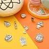 100Pcs 10 Styles Tibetan Style Alloy Pendants TIBEP-CJ0002-55-5