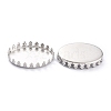 Non-Tarnish 304 Stainless Steel Cabochon Settings STAS-Y001-07B-P-3