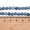 Natural Devil Blue Aquamarine Beads Strands G-P629-A02-04-5
