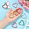 5Pcs Zinc Alloy Spring Gate Rings FIND-YW0010-59A-5