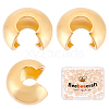 Beebeecraft 100Pcs Brass Crimp Beads Covers KK-BBC0004-04-1