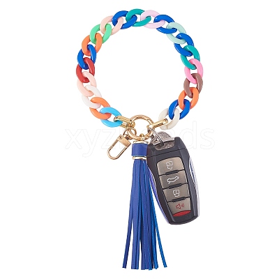 Chain Link Wristlet Keychain HJEW-SW00014-05-1
