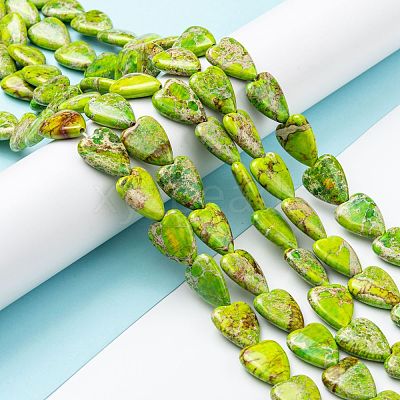 Natural Imperial Jasper Bead Strands G-C074-04C-1