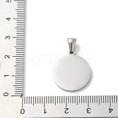 304 Stainless Steel Pendants STAS-I204-V-P-1
