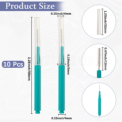 Plastic Cleaning Brushes AJEW-WH20020-195J-1