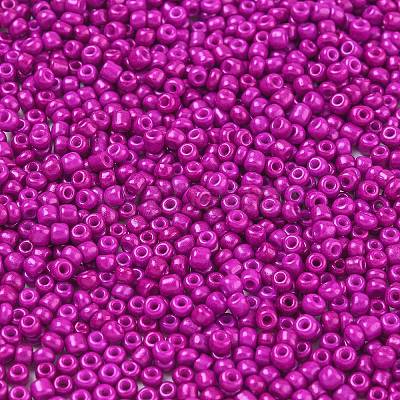 Baking Paint Glass Seed Beads SEED-S002-K21-1