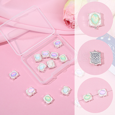 20Pcs Alloy Glass Beads GLAA-SC0003-44A-1