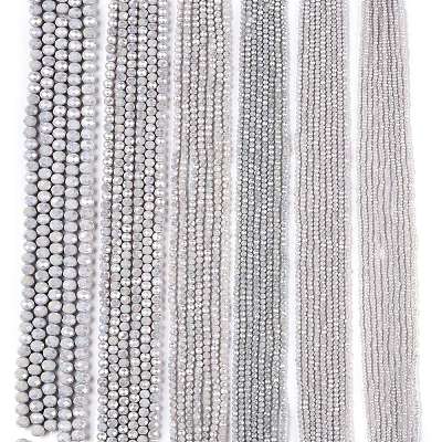 Electroplate Glass Beads Strands LS-EGLA-A044-P6mm-B19-1