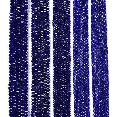 Electroplate Glass Beads Strands EGLA-A044-T8mm-A06-1