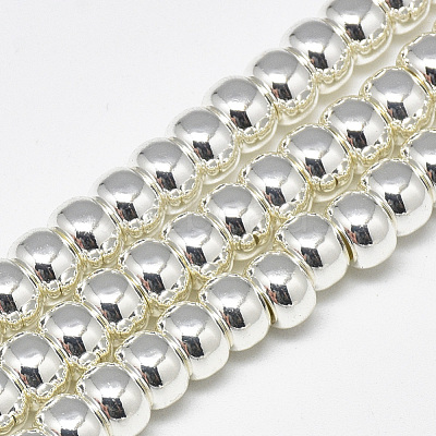 Electroplate Non-magnetic Synthetic Hematite Beads Strands X-G-Q465-38S-1