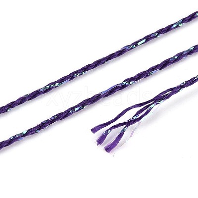 200M 6-Ply Sparkle Polyester Cord with Metallic Thread OCOR-T019-01A-12-1