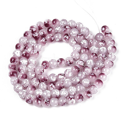 Baking Paint Glass Beads X1-DGLA-N015-8mm-05-1
