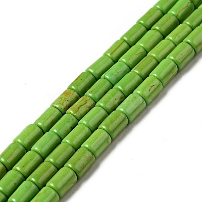 Synthetic Turquoise Beads Strands X-TURQ-G120-4x6mm-08-1