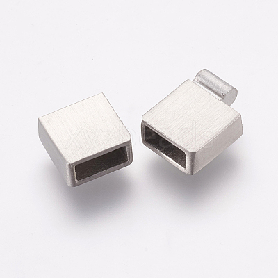 Tarnish Resistant 304 Stainless Steel Magnetic Clasps with Glue-in Ends STAS-E144-062P-1