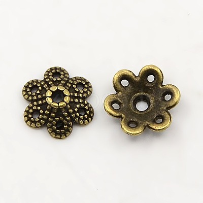 Tibetan Style Alloy Bead Caps K08YE071-1