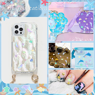 48G 4 Style PVC Nail Art Glitter Sequins MRMJ-OC0003-49-1