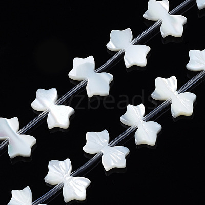 Natural White Shelll Beads Strands SSHEL-S278-123B-1