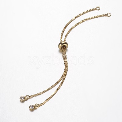 Brass Chain Bracelet Making KK-G290-09G-1