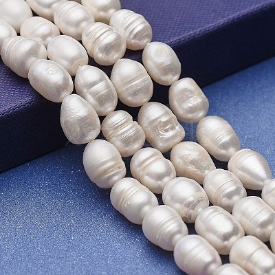 Natural Cultured Freshwater Pearl Beads Strands PEAR-P060-03B-01-1