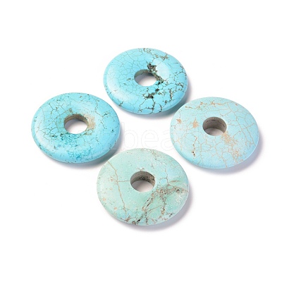 Natural Howlite Pendants TURQ-L031-017B-1
