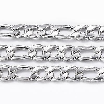 Tarnish Resistant 304 Stainless Steel Figaro Chains CHS-H009-13P-1