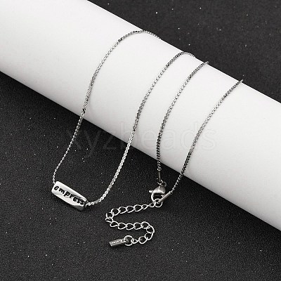 304 Stainless Steel Serpentine Chain Necklaces NJEW-K255-33P-1