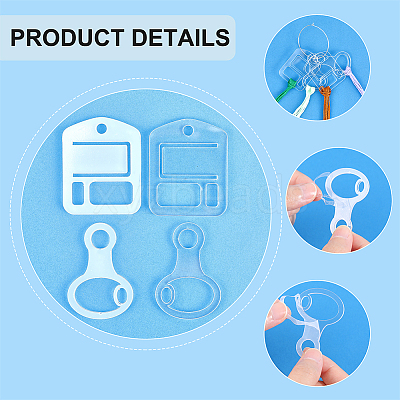 40Pcs 2 Style Acrylic Embroidery Floss Drop DIY-CP0008-73-1
