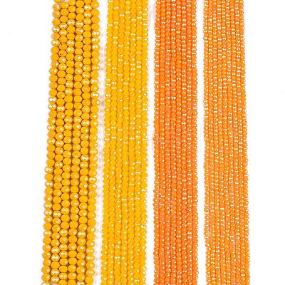 Electroplate Glass Beads Strands EGLA-A044-P3mm-A29-1