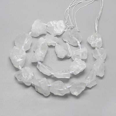 Natural Quartz Crystal Beads Strands G-R421-16-1