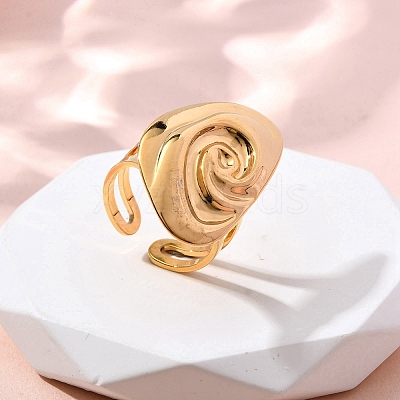 304 Stainless Steel Cuff Rings RJEW-E437-01G-04-1