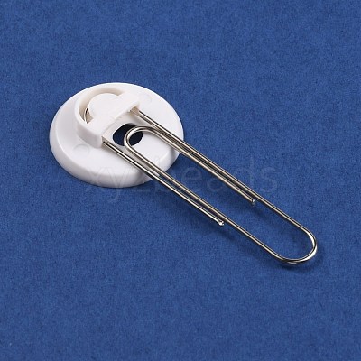 Iron Clip with Blank Plastic Settings AJEW-WH0285-32-1