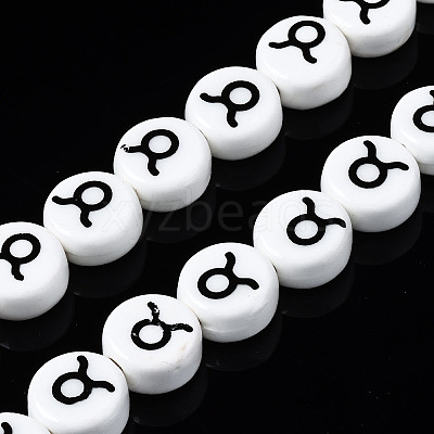 Handmade Porcelain Ceramic Beads Strands PORC-S502-032F-1