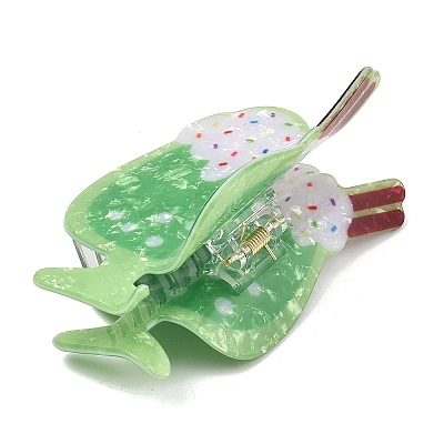 PVC Plastic Claw Hair Clips for Women Girl OHAR-D001-07A-1