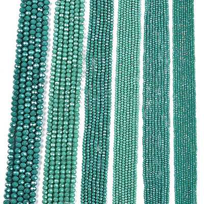 Electroplate Glass Beads Strands EGLA-A044-P4mm-A31-1