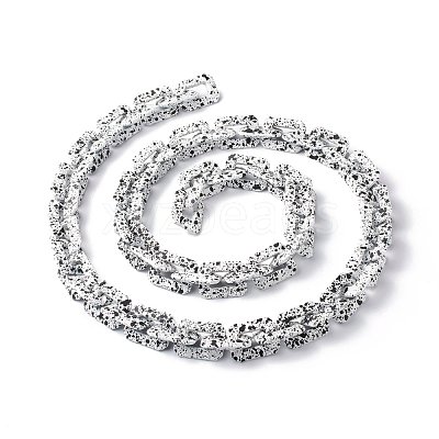 Spray Painted CCB Plastic Boston Link Chains AJEW-JB01047-02-1