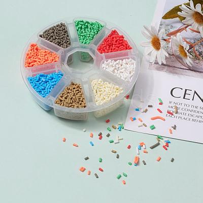 8000Pcs 8 Colors Handmade Polymer Clay Sprinkles CLAY-YW0001-13C-1