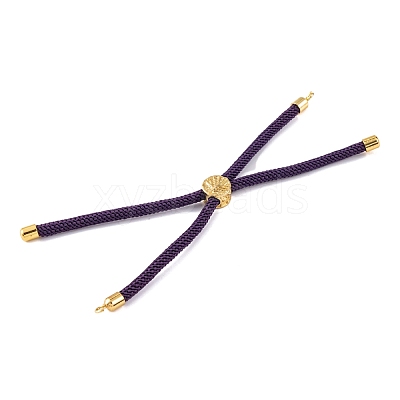 Nylon Cords Bracelet Makings Fit for Connector Charms AJEW-P116-01G-28-1
