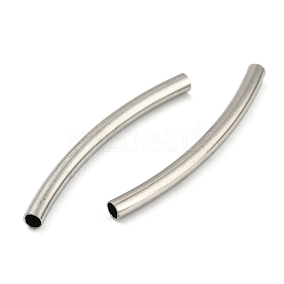 Non-Tarnish 304 Stainless Steel Tube Beads STAS-B047-27G-P-1