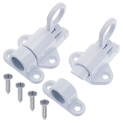 Aluminum & Alloy Lock Catch Clasps AJEW-GF0004-87A-1