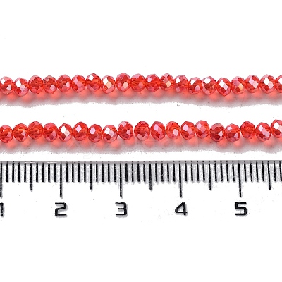 Electroplate Glass Beads Strands EGLA-R048-2mm-03-1