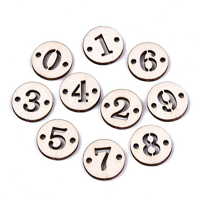 Unfinished Natural Poplar Wood Links Connectors WOOD-S045-138A-1