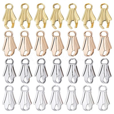 200Pcs 4 Colors Alloy Ice Pick Pinch Bails FIND-SC0006-12-1