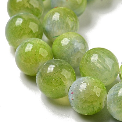 Dyed Natural White Jade Beads Strands G-F764-02A-1