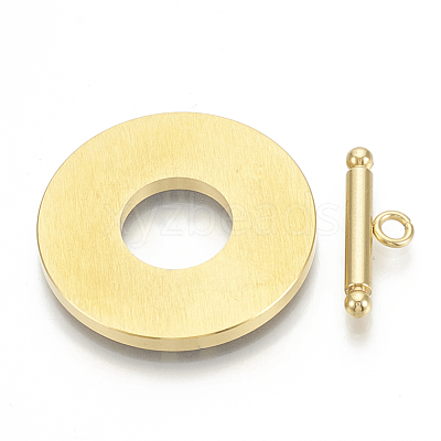 304 Stainless Steel Toggle Clasps STAS-T037-05-G-1
