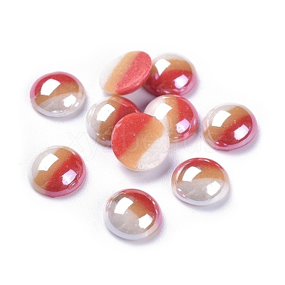 Opaque Glass Cabochons GGLA-S038-12G-8mm-1