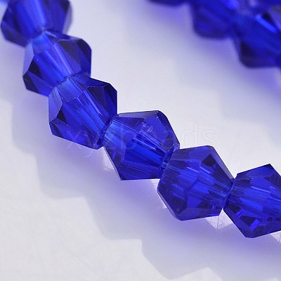 Faceted Bicone Glass Beads Strands EGLA-P017-3mm-08-1