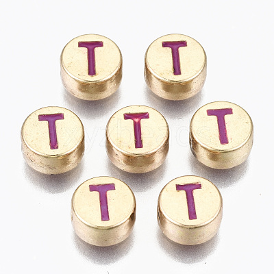 Alloy Enamel Beads X-ENAM-S122-029T-RS-1