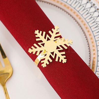 Christmas Iron & Alloy Napkin Rings XMAS-K001-02B-1
