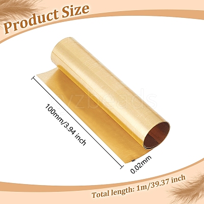 1M Brass Sheet Rolls KK-WH0044-180A-1