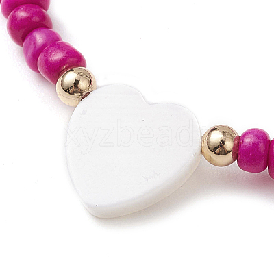 5Pcs 5 Colors Glass Seed Beaded Stretch Bracelet Sets BJEW-MZ00127-1